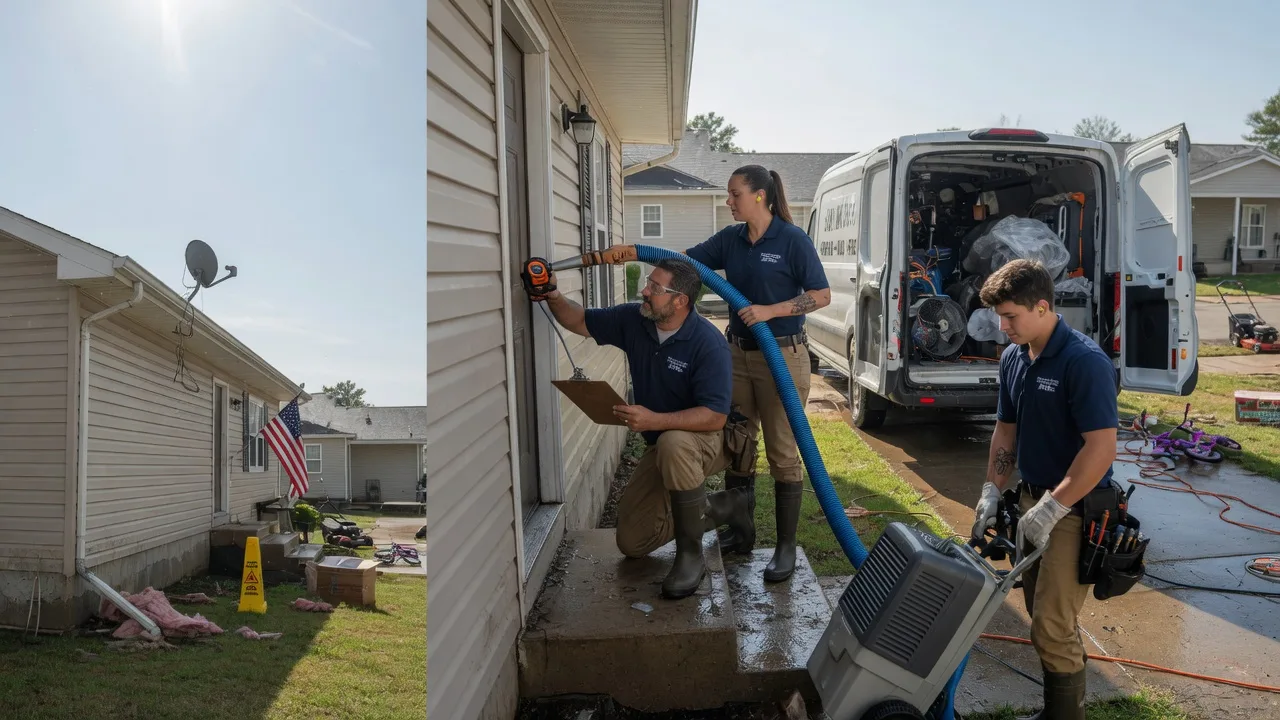 Ceiling Water Damage Restoration in Delavan, IL near me